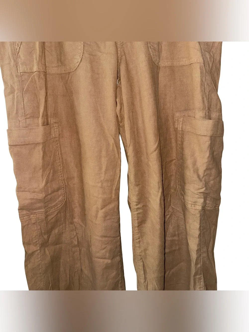 American Eagle Dreamy Drape Drawstring Baggy Wide Leg Cargo Pants women’s sz 8